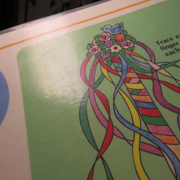 Vintage LUCY RIGGS 1986 Placemat SEE SAW #80269 (professional thick lamination) - Picture 7 of 9